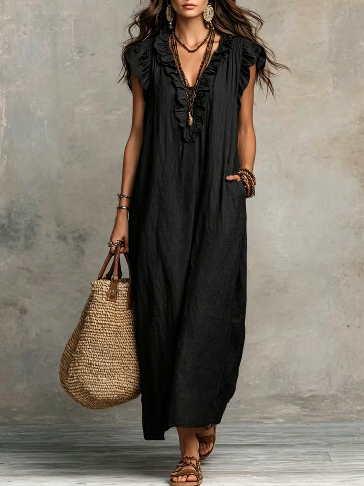 Nola | Stylish Ruffle Sleeveless Dress
