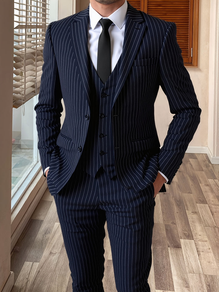 Maxwell | Pinstripe Three-Piece Suit