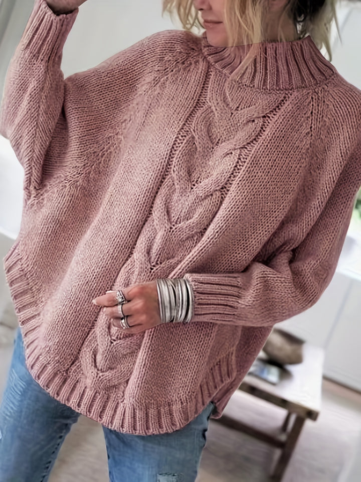 Judith | Cable-Knit High-Neck Sweater