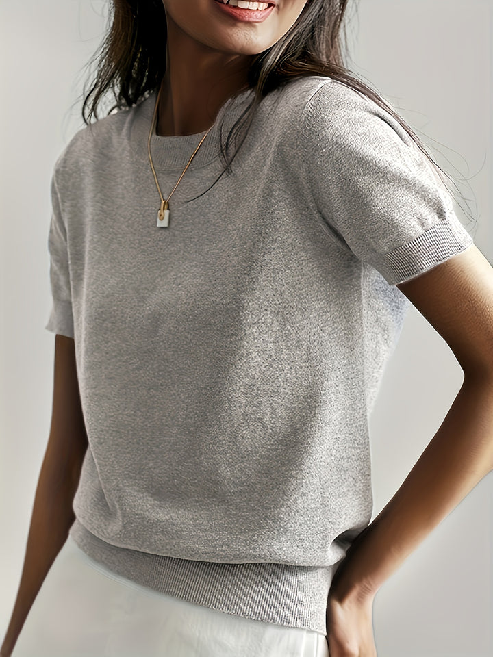 Tabitha | Softly Draped Short-Sleeve Top