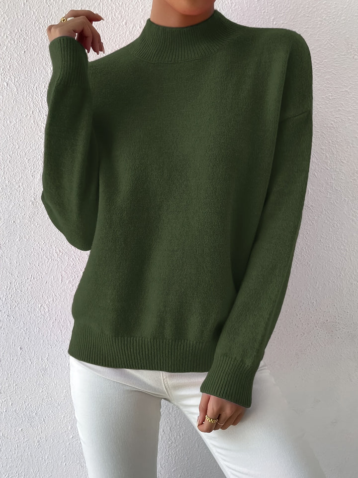 Simone | Relaxed Mock Neck Jumper