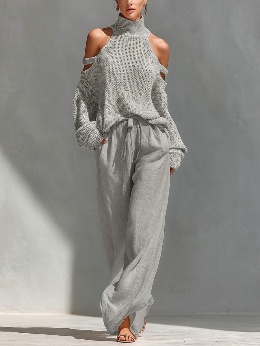 Annette | Relaxed Cold-Shoulder Two-Piece Set