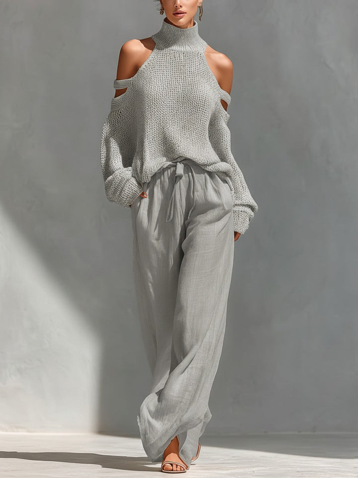 Annette | Relaxed Cold-Shoulder Two-Piece Set
