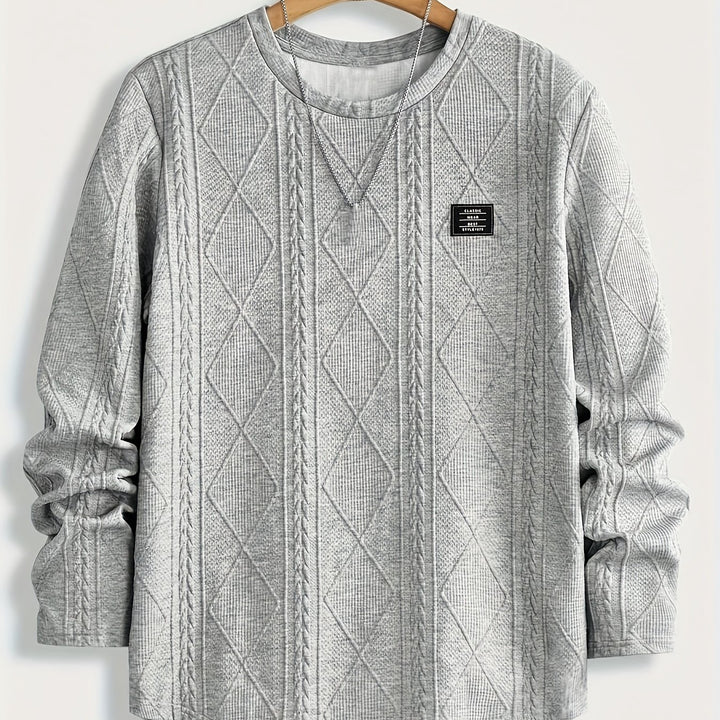 Clifford | Textured Knit-Look Long Sleeve Top