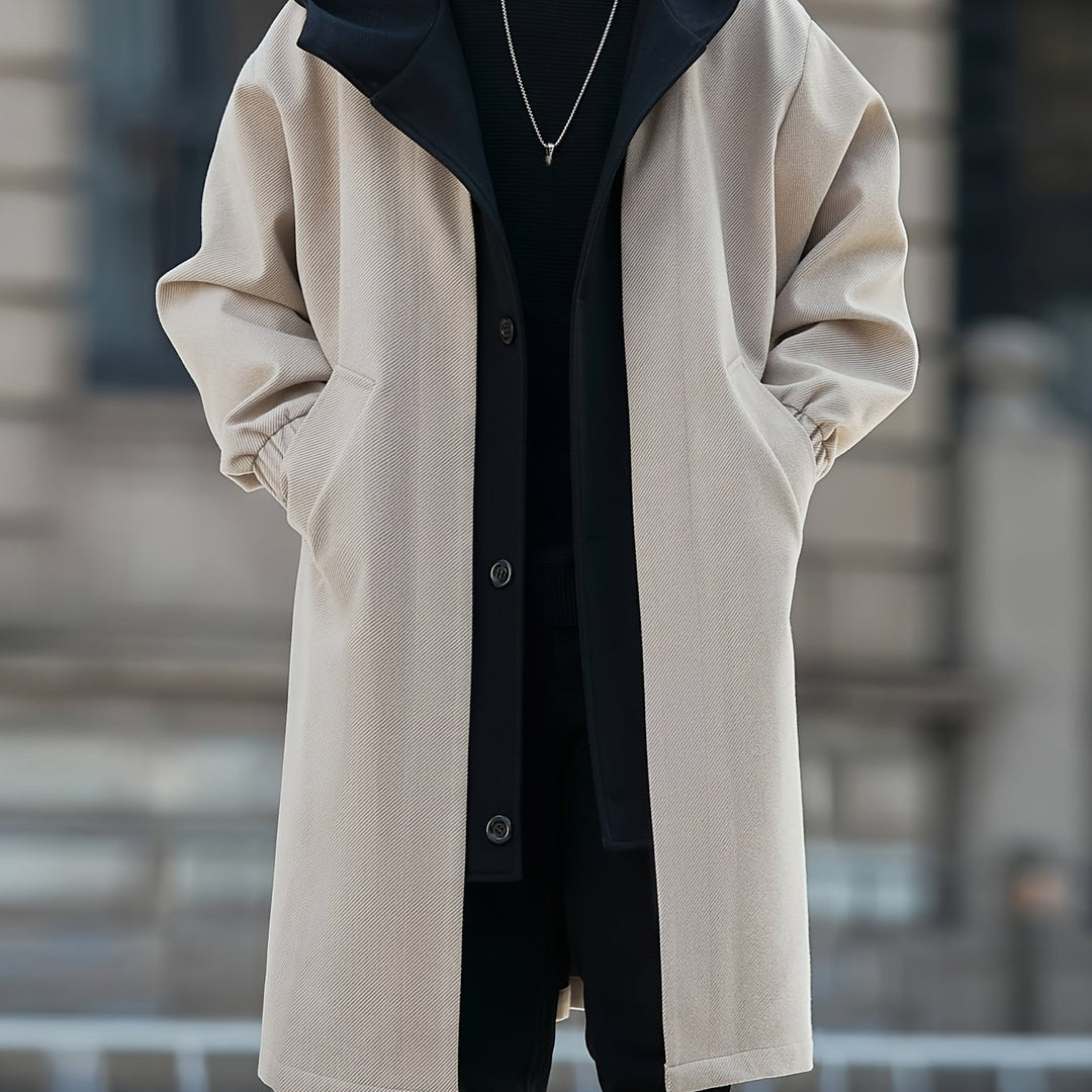 Cornelius | Layered Hooded Longline Coat
