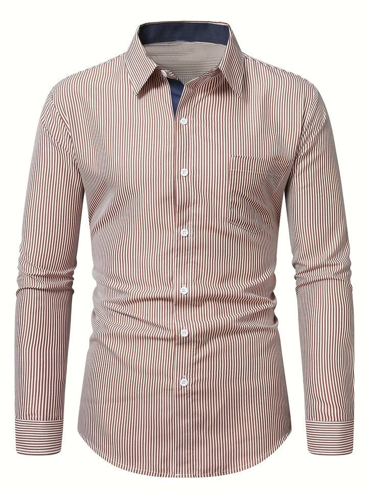 Sullivan | Refined Striped Long Sleeve Shirt