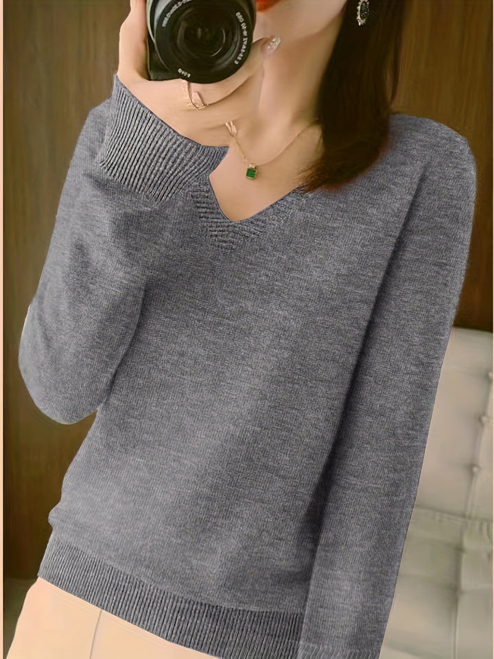 Deborah | Relaxed V-Neck Sweater