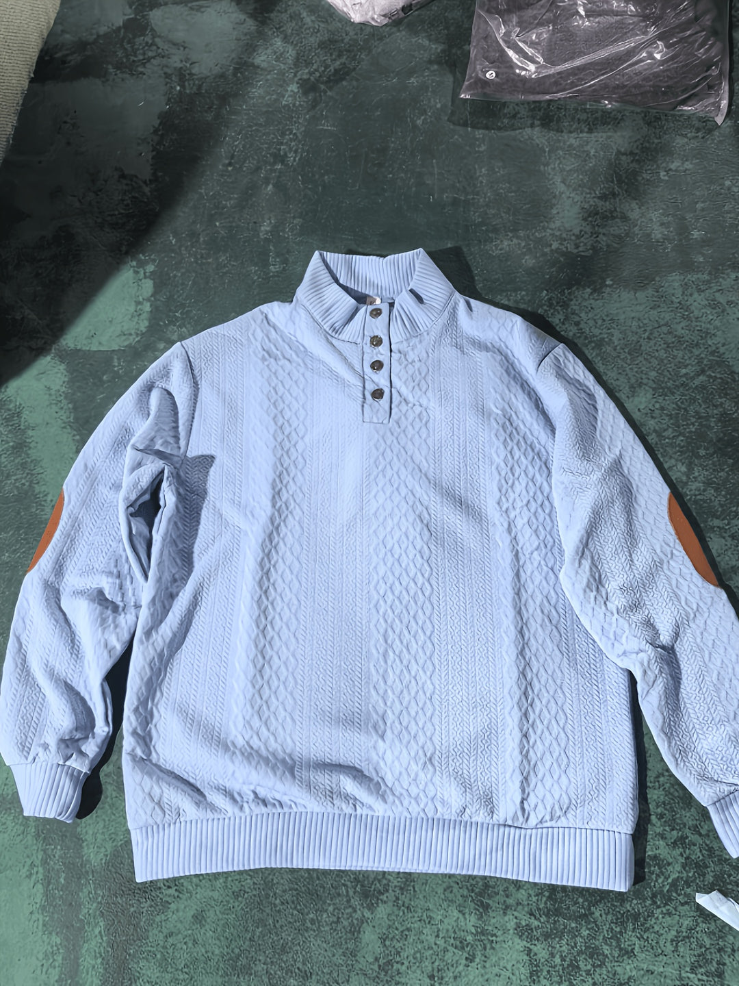 Gabriel | Textured Stand-Collar Jumper