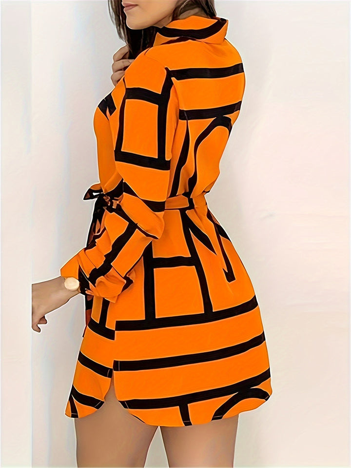 Lorena | Belted Statement Shirt Dress
