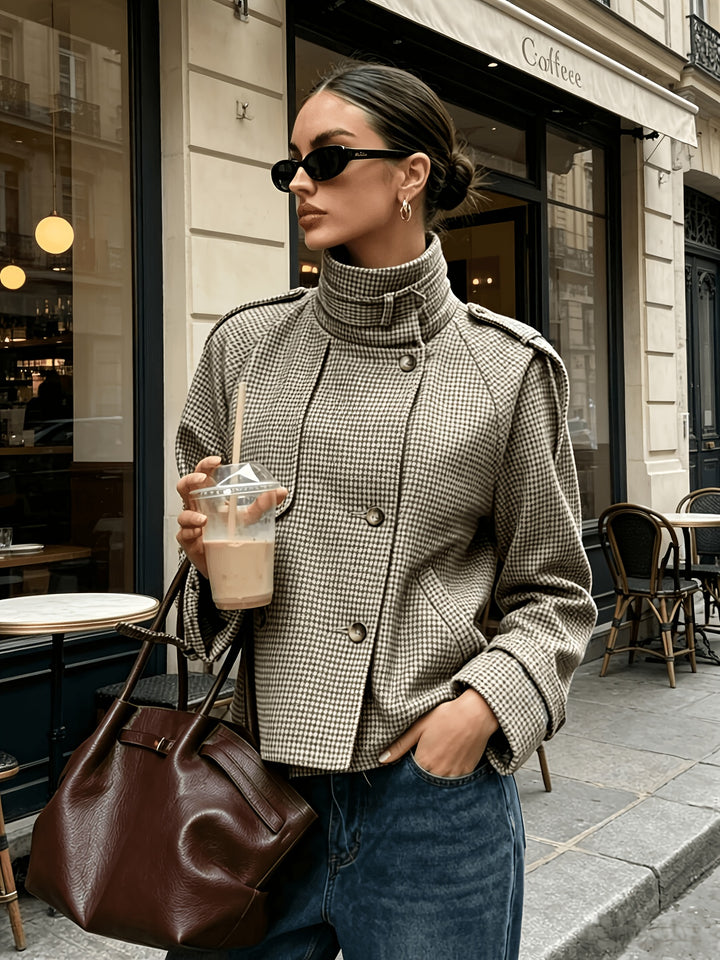 Bernadette | Refined Houndstooth Jacket