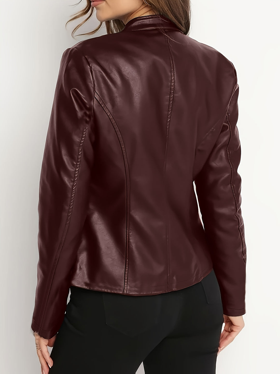 Danielle | Sleek Zip-Up Moto Jacket