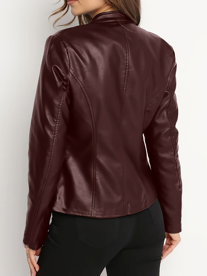 Danielle | Sleek Zip-Up Moto Jacket