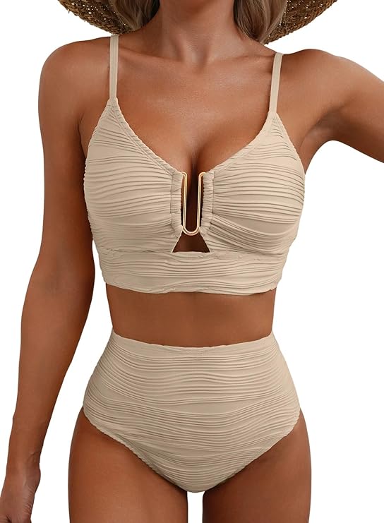 Adeline | Elegant High-Waisted Bikini Set