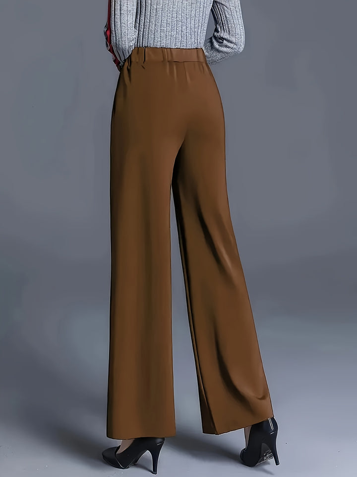 Marlene | High-Waisted Straight-Leg Trousers
