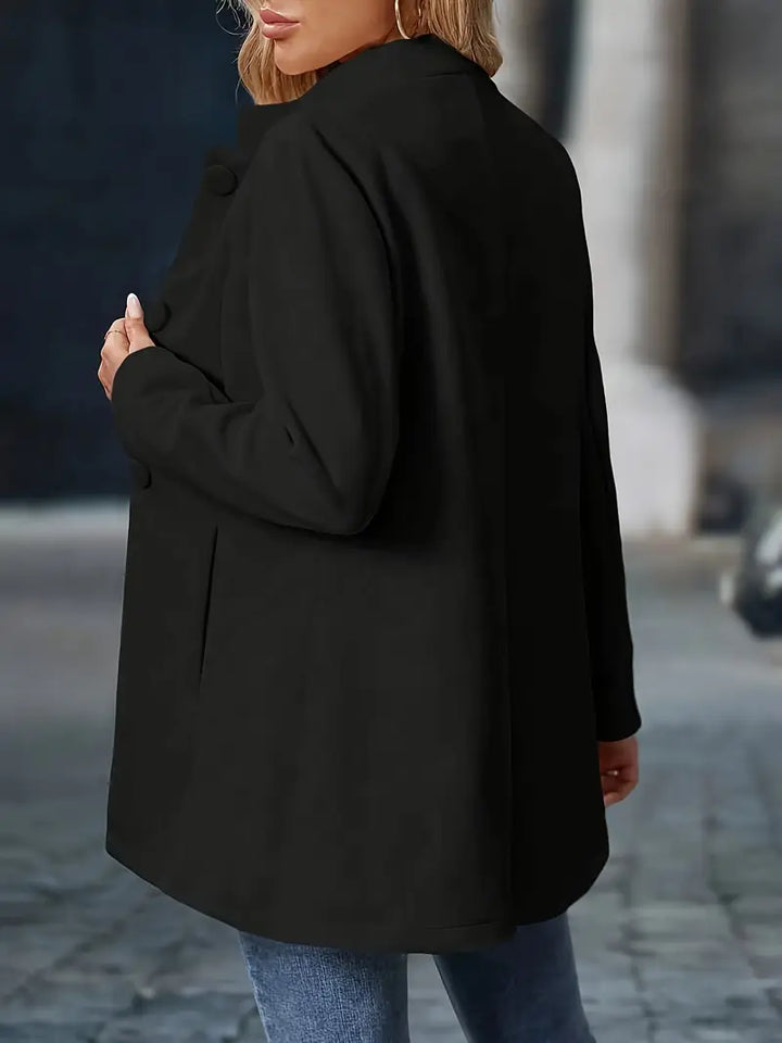 Helene | Stand-Collar Button Coat