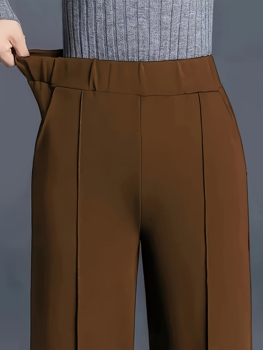 Marlene | High-Waisted Straight-Leg Trousers