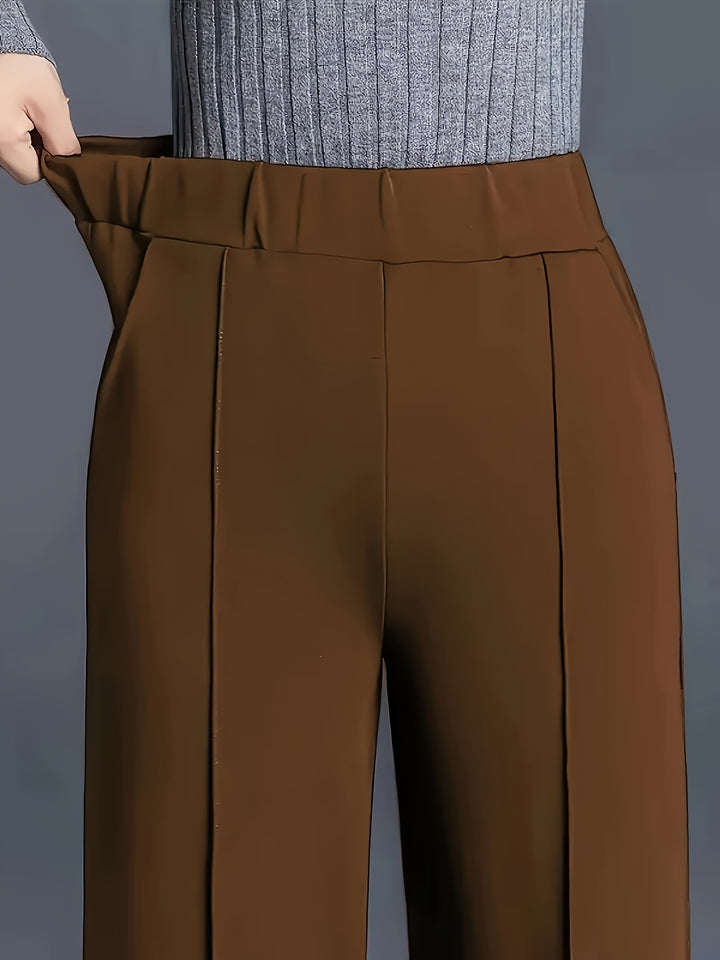Marlene | High-Waisted Straight-Leg Trousers