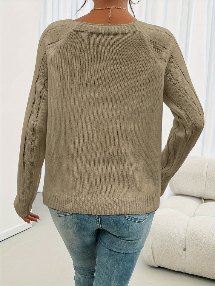 Winifred | Textured Button-Detail Sweater