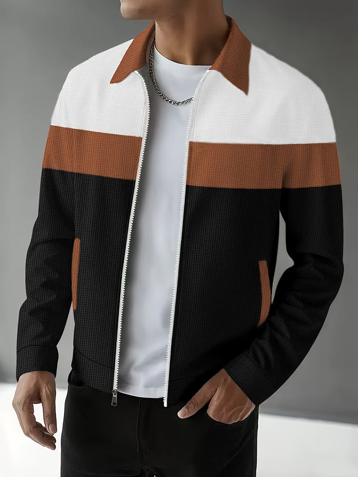 Theodore | Colour-Block Zip-Up Jacket