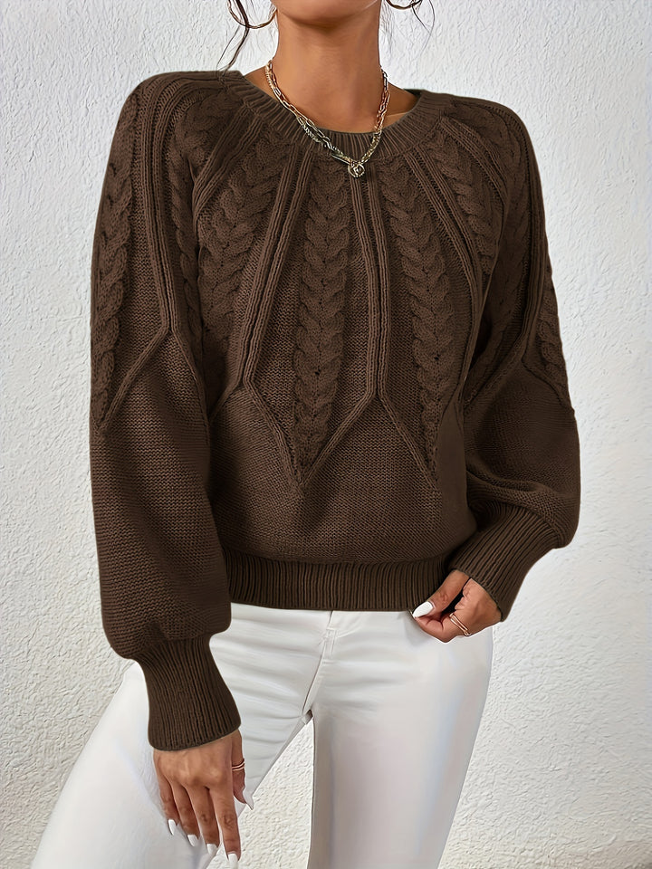 Astrid | Cable-Knit Round-Neck Sweater