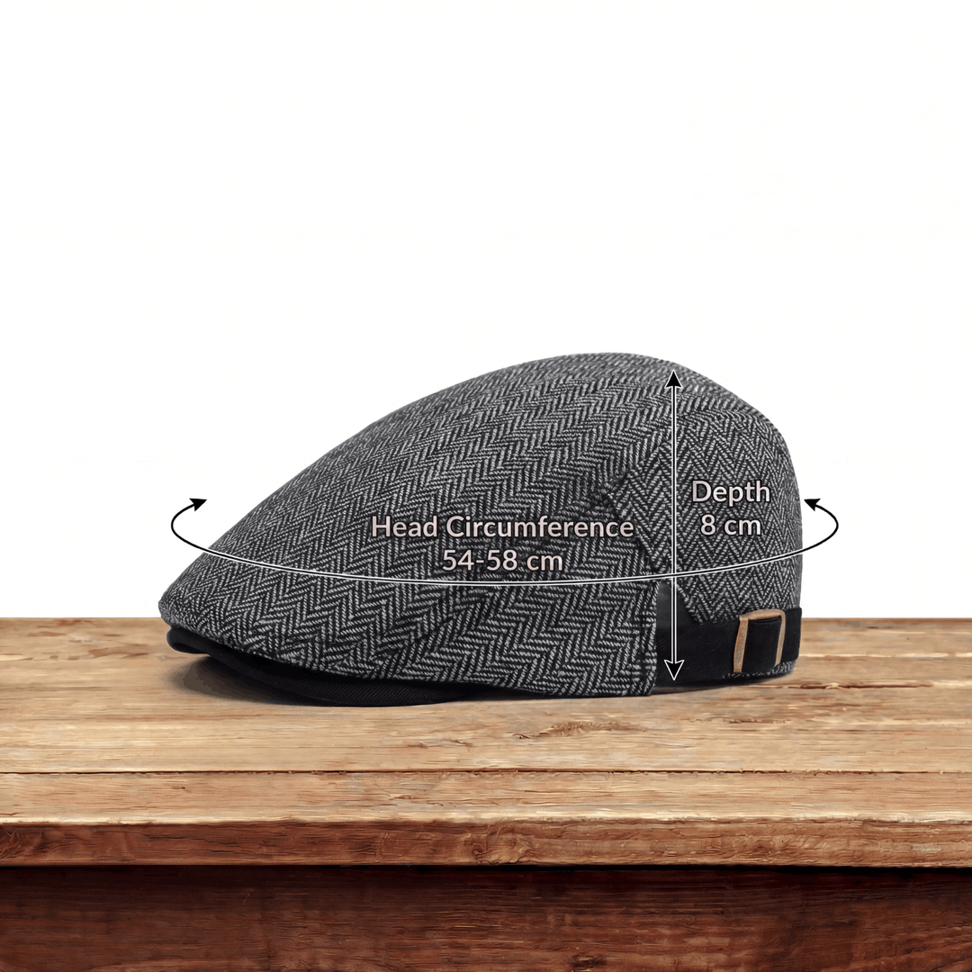 Zandro | Classic Textured Flat Cap
