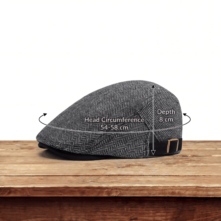 Zandro | Classic Textured Flat Cap
