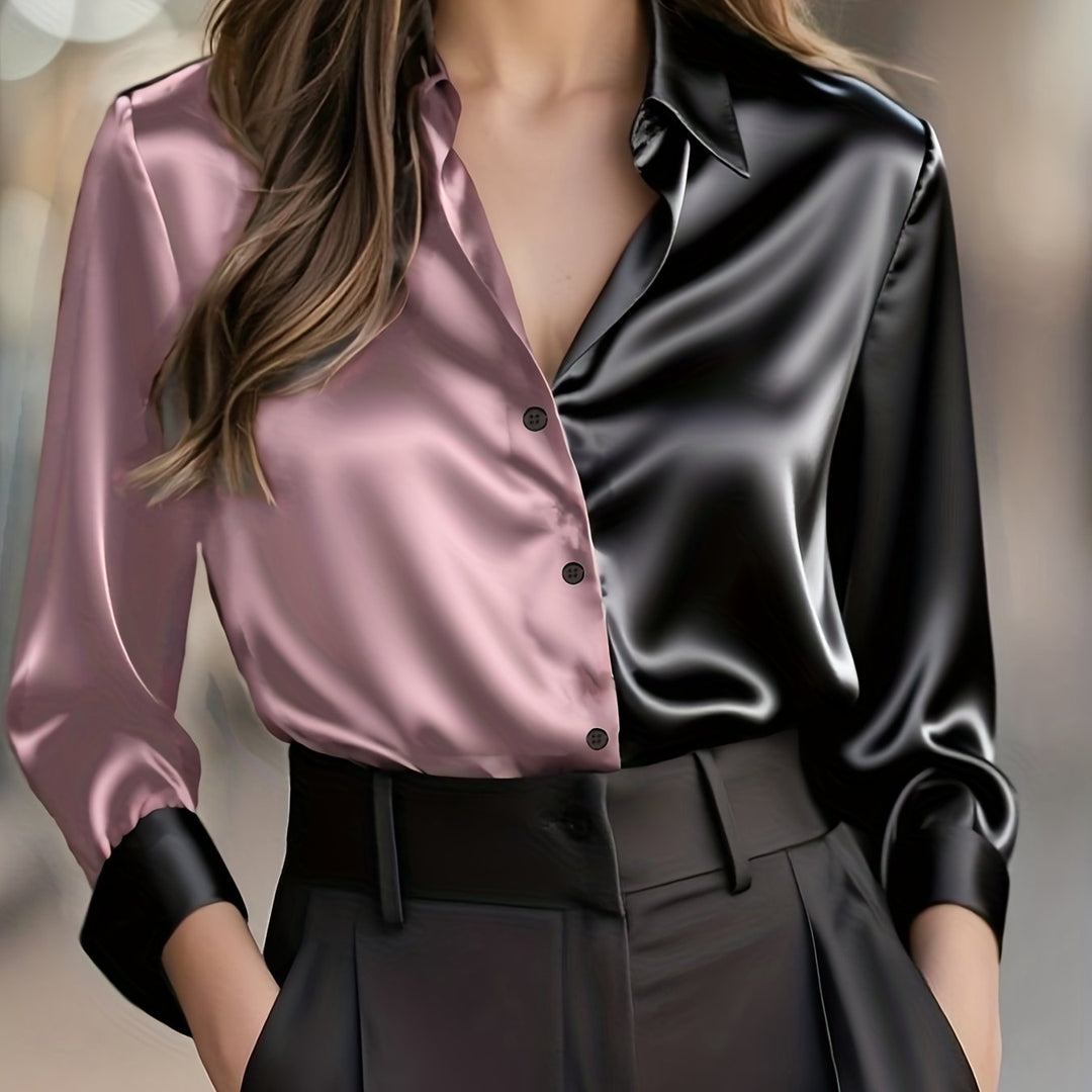 Lydia | Refined Colour-Block Shirt