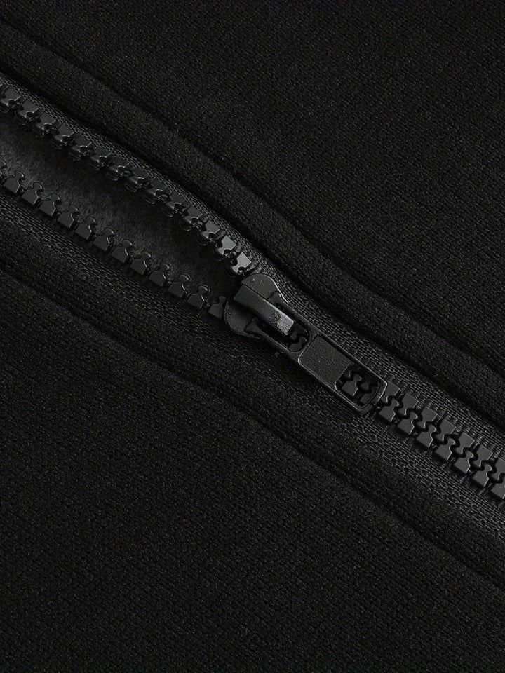 Xavier | Colour Block Zip-Up Hooded Jacket