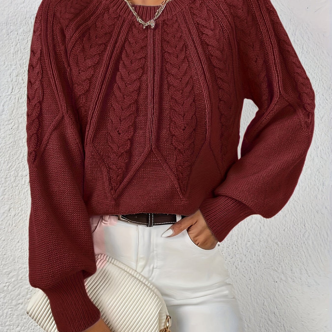 Ophelia | Relaxed Cable-Knit Sweater