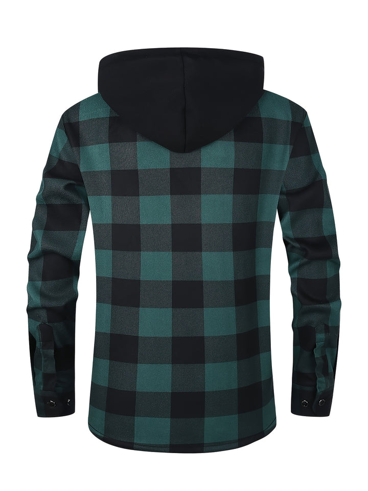 Rowan | Hooded Checked Shirt Jacket
