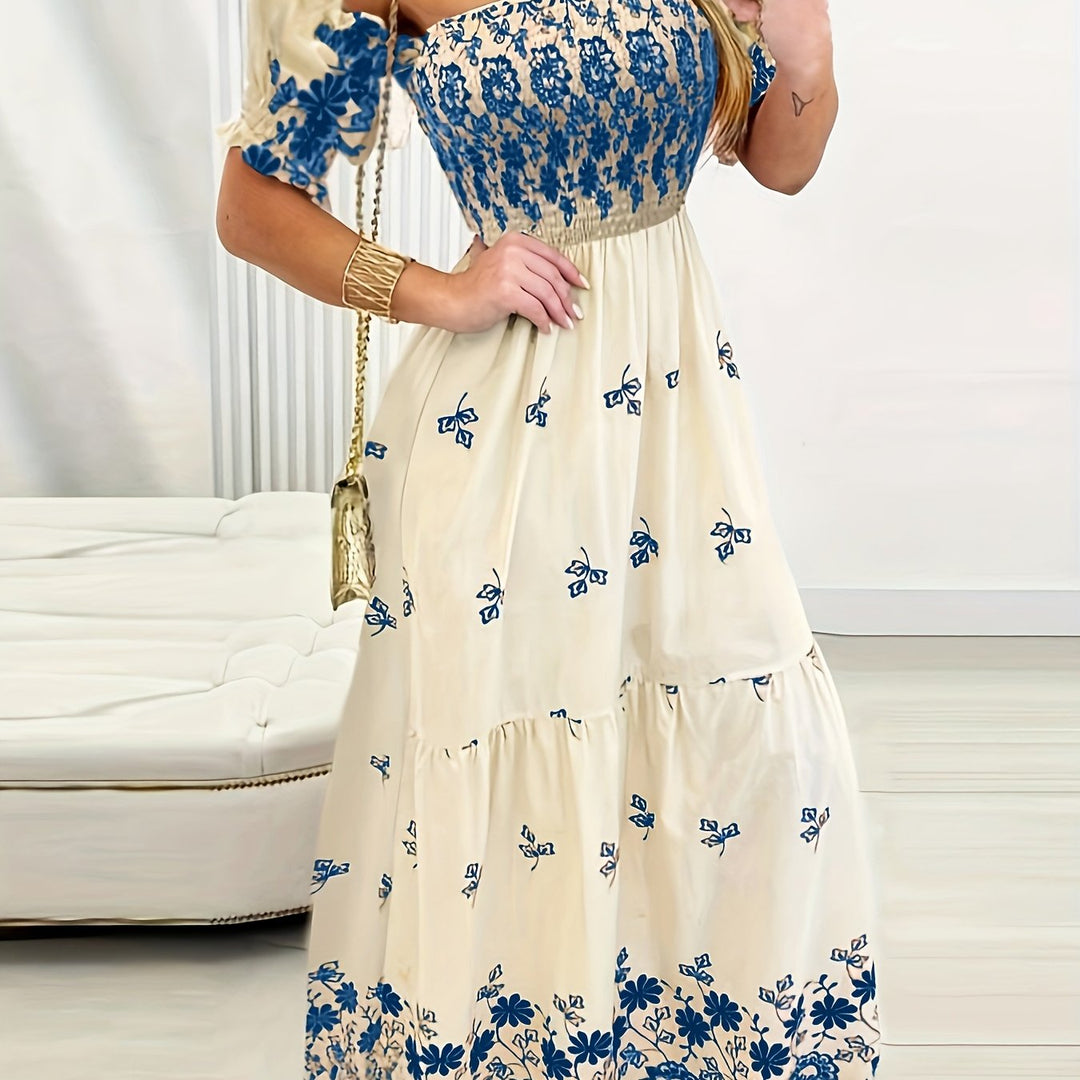 Gwendolyn | Off-Shoulder Floral Maxi Dress