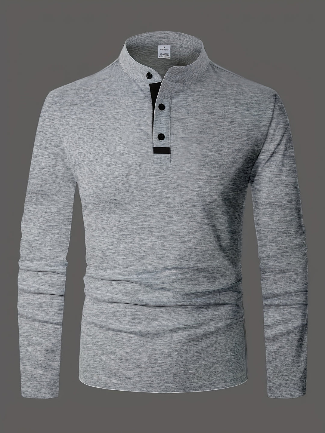 Reginald | Refined Long-Sleeve Henley Shirt