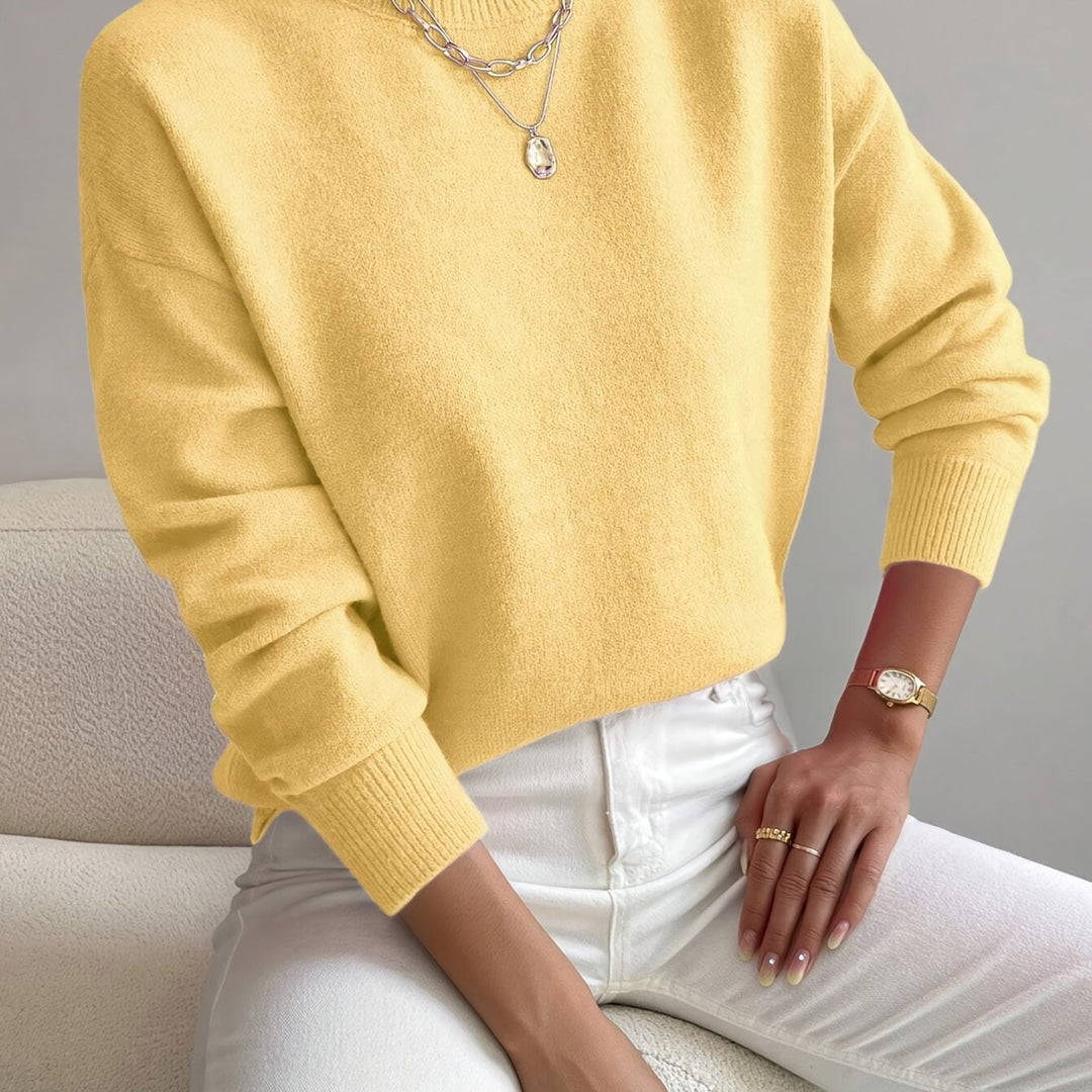 Simone | Relaxed Mock Neck Jumper