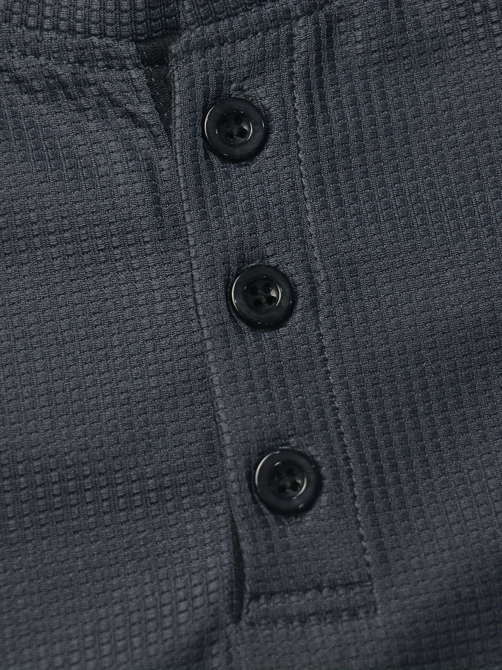 Tobias | Refined Button-Placket Henley Top