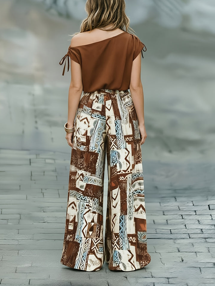 Corinna | Elegant Wide-Leg Two-Piece Set