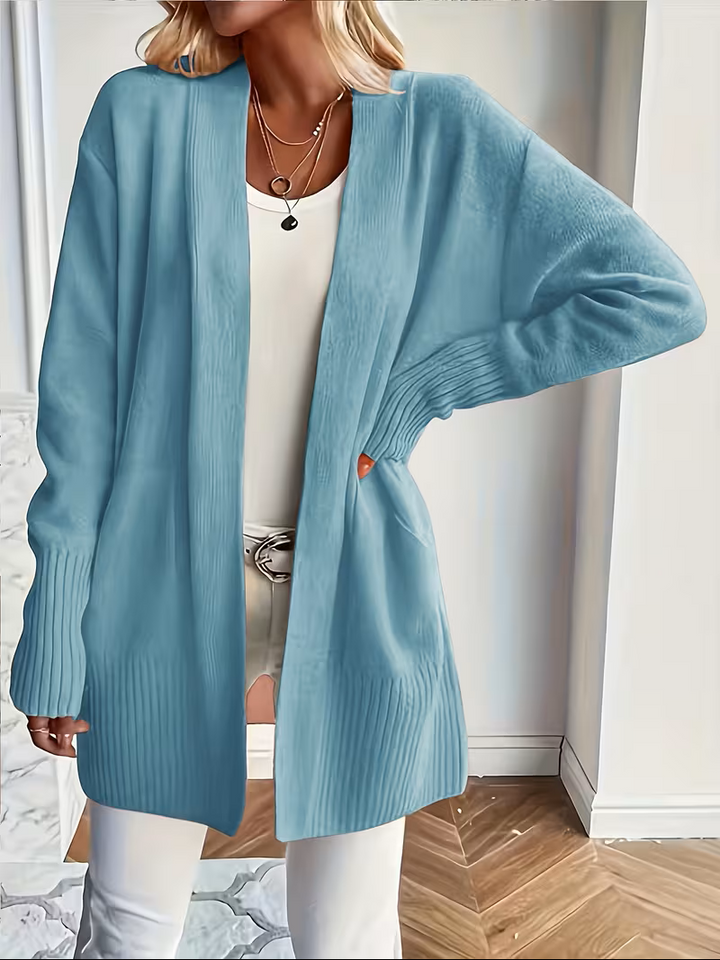 Sabine | Draped Open-Front Cardigan
