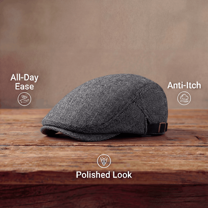 Zandro | Classic Textured Flat Cap