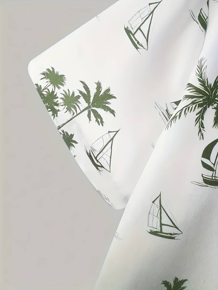 Grayson | Coastal Print Shirt & Shorts Set