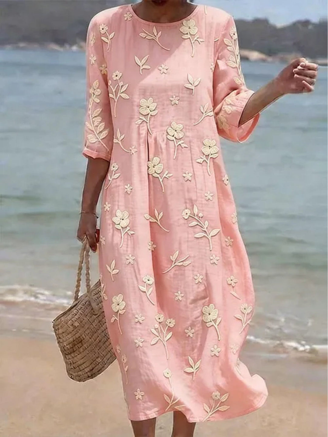 Vivian | Long Sleeve Embroidered Dress