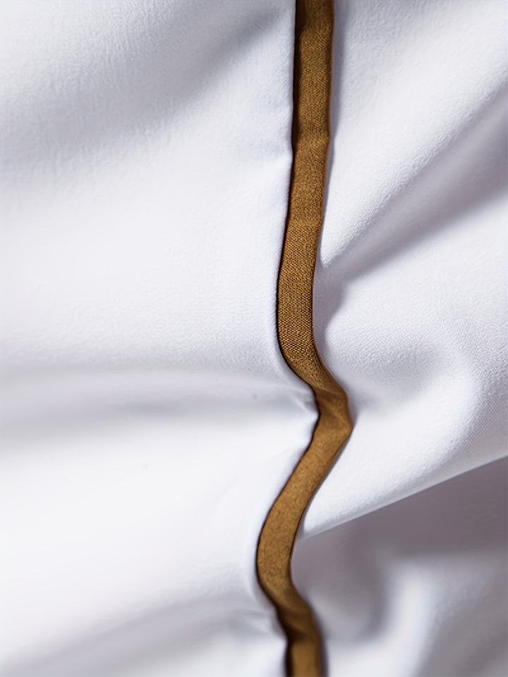 Damon | Contrast-Trim Slim Fit Shirt