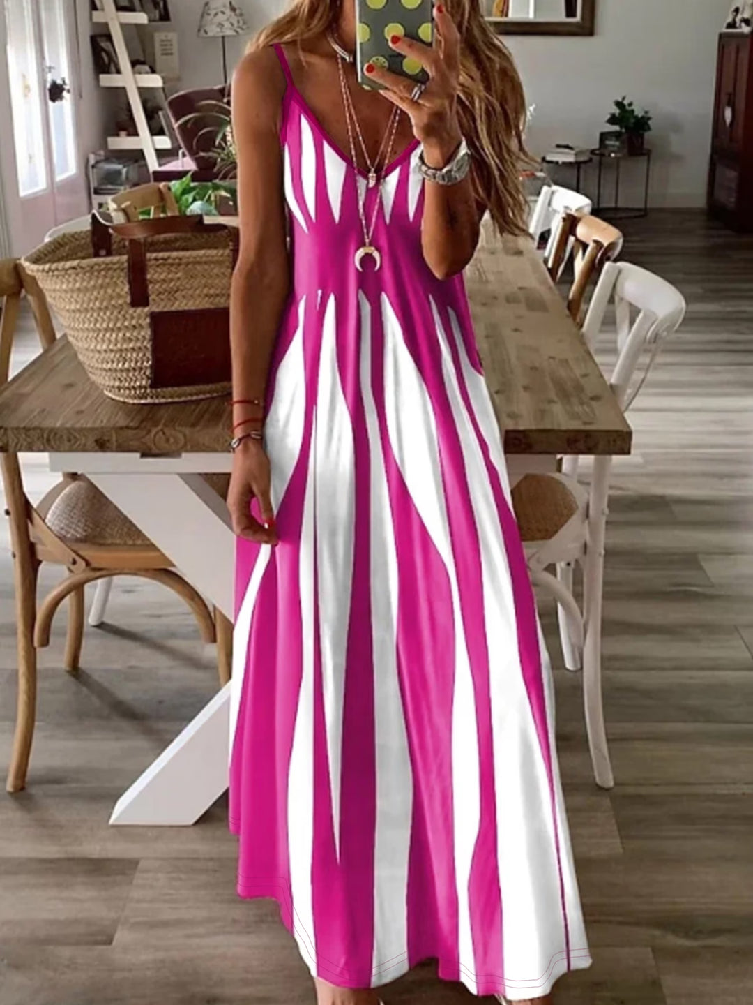 Quinn | Stylish Thin Straps V-Neck Dress