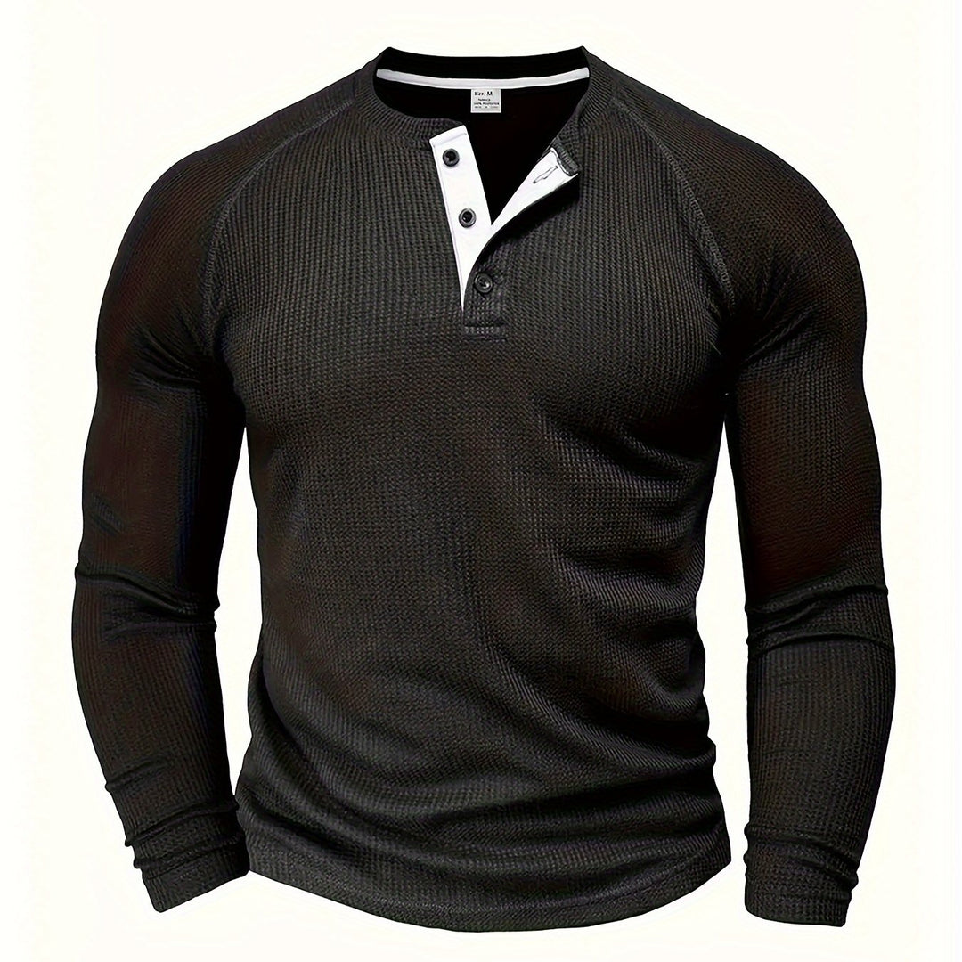 Tobias | Refined Button-Placket Henley Top