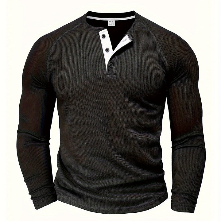 Tobias | Refined Button-Placket Henley Top