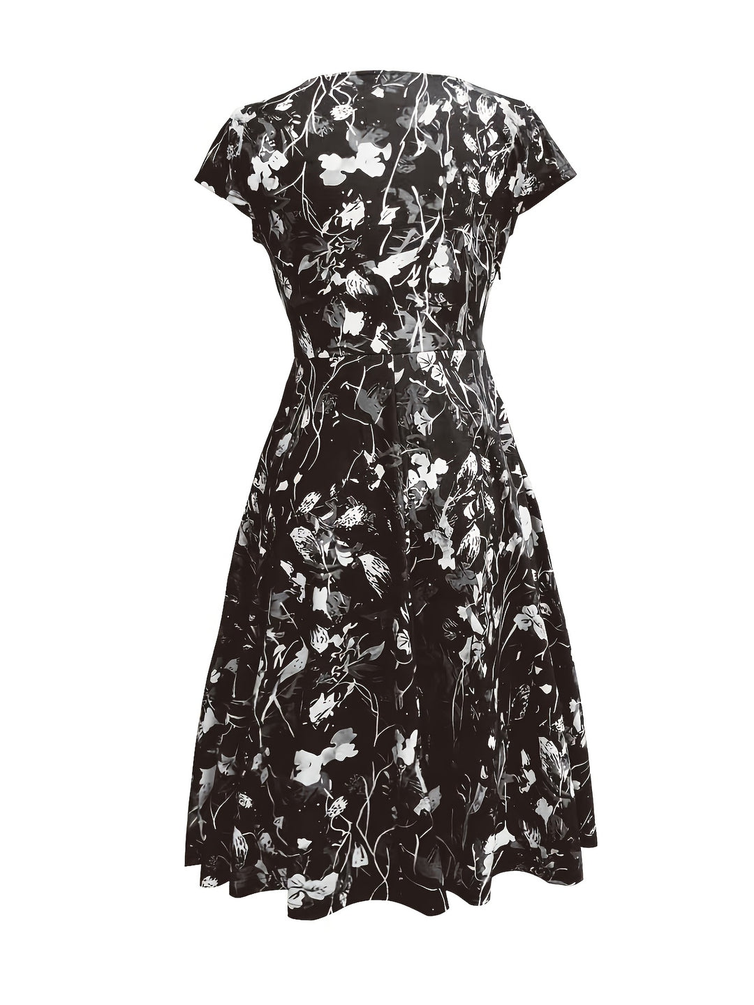 Nadine | Elegant Floral Midi Dress