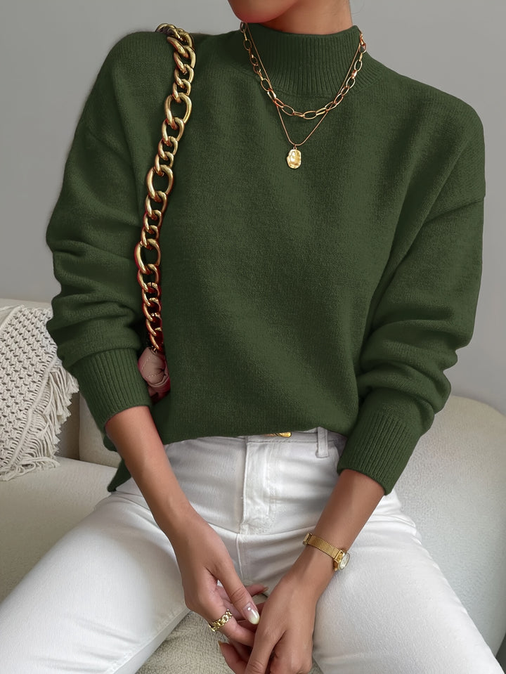 Simone | Relaxed Mock Neck Jumper