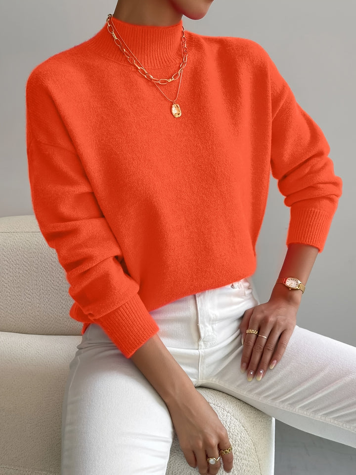 Simone | Relaxed Mock Neck Jumper
