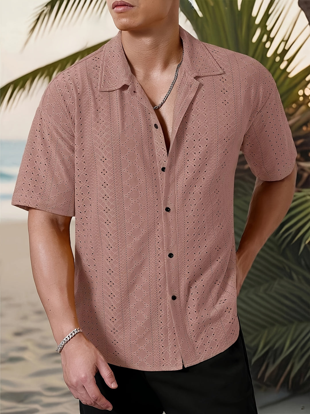Rhett | Textured Short-Sleeve Casual Shirt