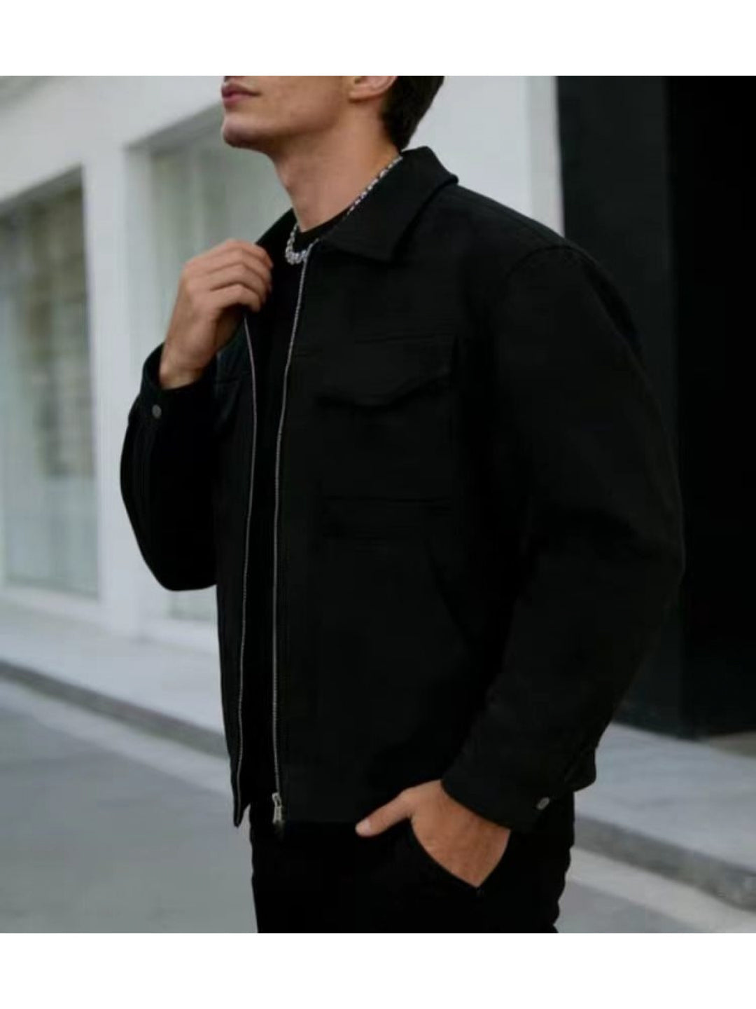 Alaric | Collared Utility Jacket