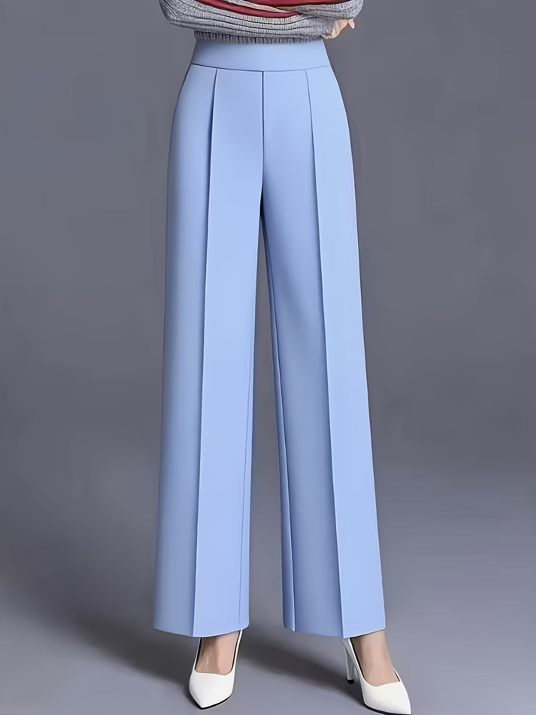 Marlene | High-Waisted Straight-Leg Trousers