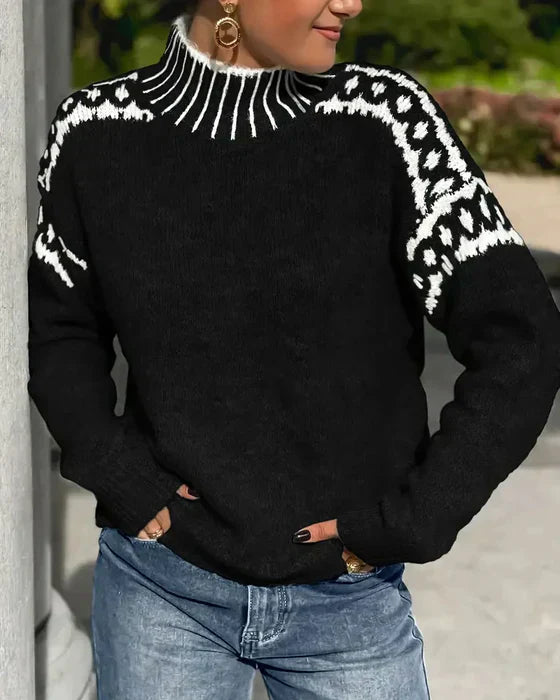 Heidi | Cosy Patterned Knit Jumper